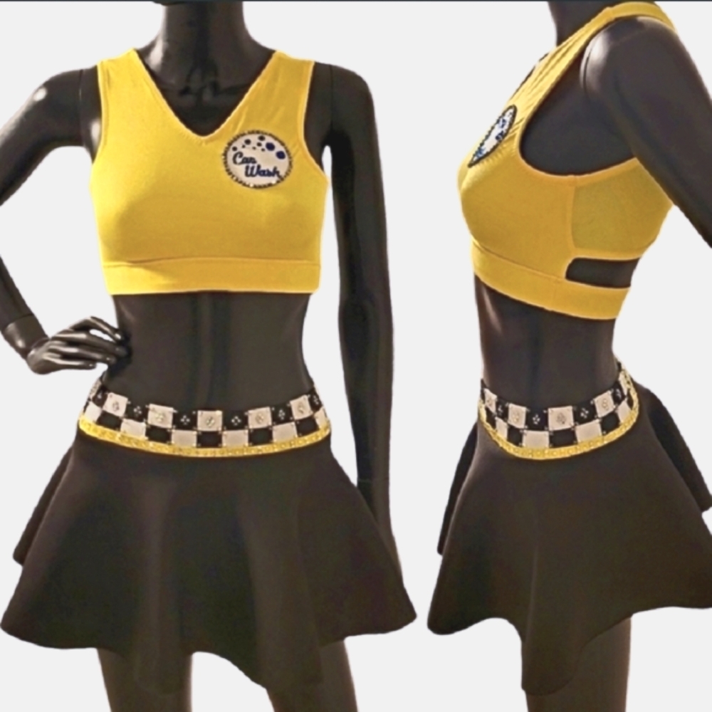 CUSTOM-MADE | Halloween | Women's 3-Piece Car Wash Costume | XS - Small | NWOT